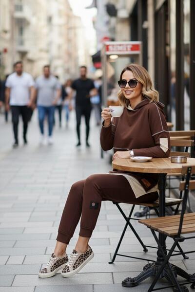 Mossta Long Sleeve Two Thread Suit Coffee