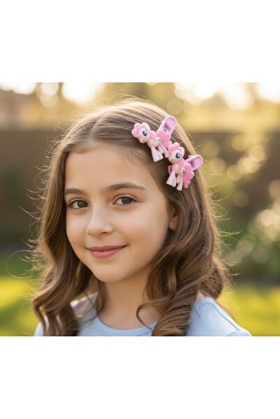 ARYA STYLE 1 çift My Little Pony Klipsli Çocuk Saç Tokası