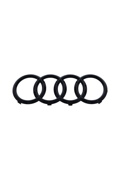 Aftermarket Emblemă față Audi negru lucios (273 mm)
