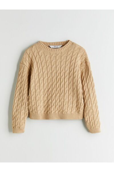 LC Waikiki Lcw Eco Crew Neck Girl's Knitwear Sweater