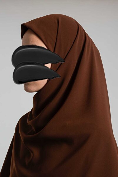 Emare Medine İpeği Soft Büyük Boy Eşarp - Acı Kahve