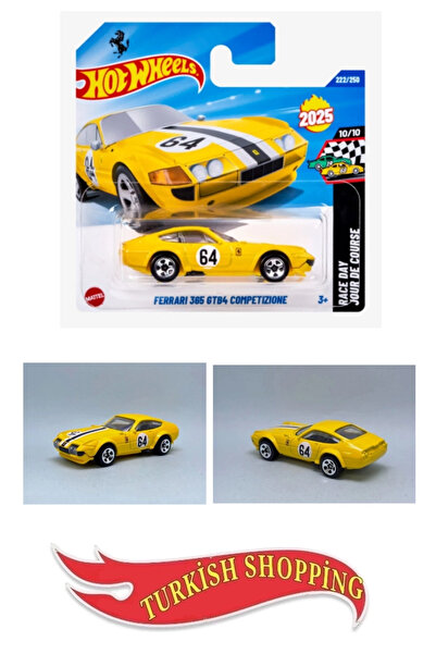 HOT WHEELS 1:64 Ölçek 2025 Case Ferrari 365 Gtb4 Competızıone