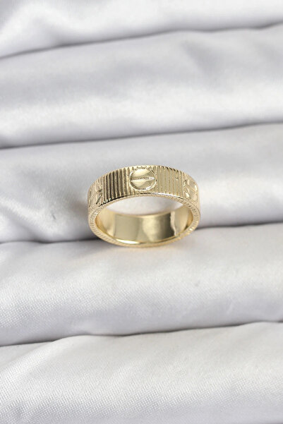 shopwave خاتم نسائي موديل ذهبي اللون