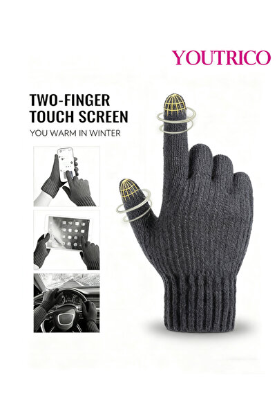 Youtrico Alpaca Wool Touchscreen Gloves - Unisex Winter Warmth