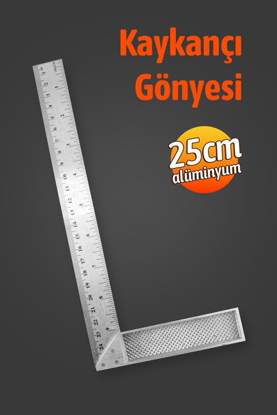 Badem10 Alüminyum 25 cm 10 inch Kaynakçı L Gönye Marangoz Fayansçı Kaynakçı L...