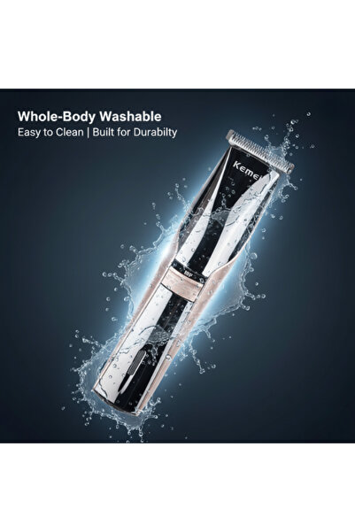 Kemei Rechargeable Hair Clipper and Trimmer – Cordless Grooming Kit