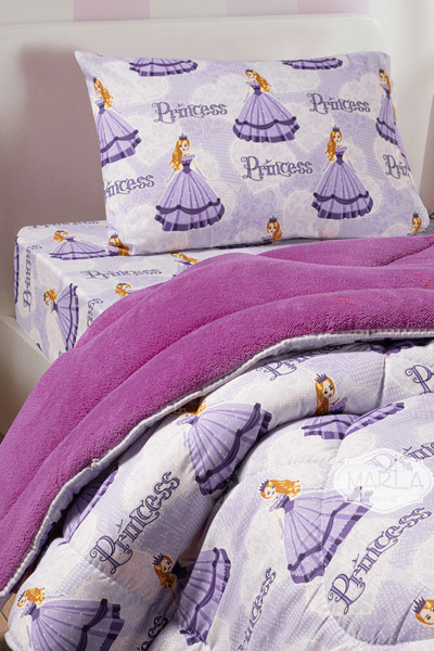 MARLA HOME Single Welsoft Quilt Sleeping Set |   Fitted Sheet |   Princess Series