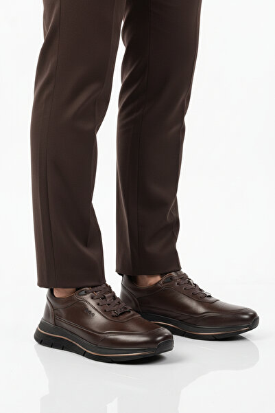 MARCOMEN Brown Genuine Leather Lace-Up Men's Casual Shoes 152-22336 m