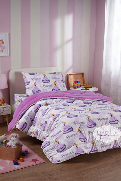 MARLA HOME Single Welsoft Quilt Sleeping Set |   Fitted Sheet |   Princess Series