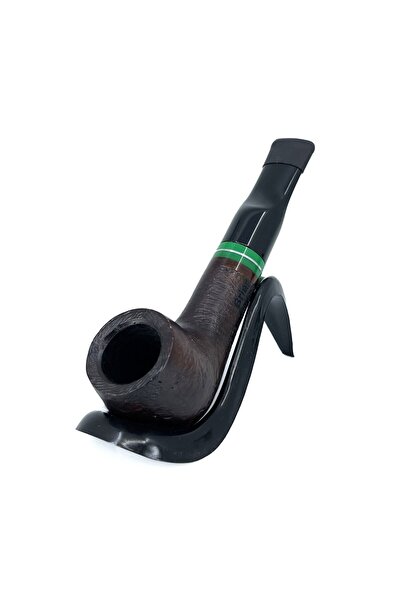 Pipsan İşlemeli El Yapımı Gül Kökü (Briar) Mini Pipo 9mm Filtreli - Model No: 12