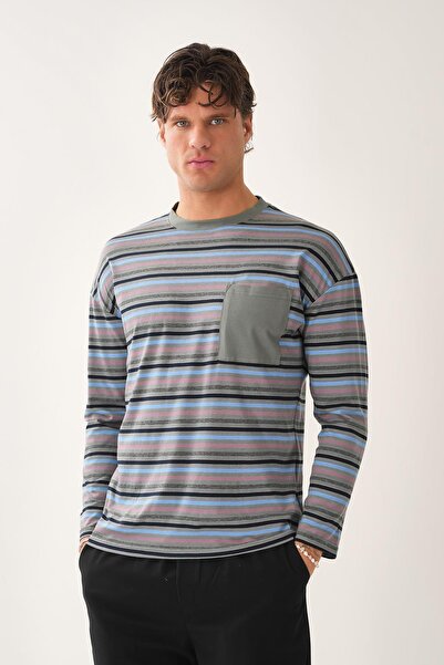 ALEXANDERGARDI Ριγέ μπλουζάκι με λεπτομέρεια τσέπης