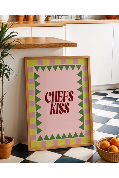 Minia Tablou înrămat în lemn Chefs Kiss