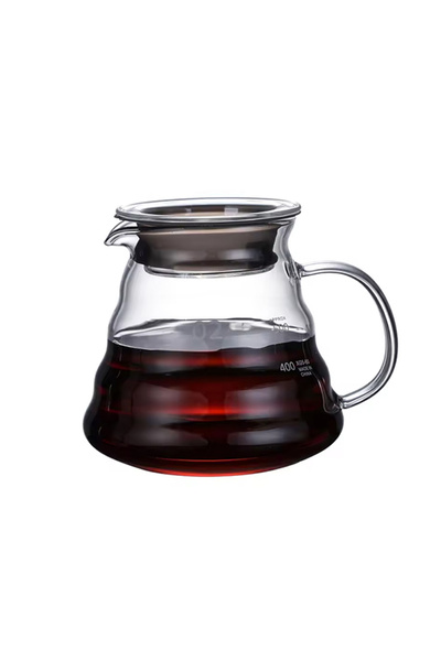 EHOME Glass Hand-brewed Coffee Pot Filter Cup Set Glass Cloud Pot Coffee Filter Drip Coffee Maker 600ml