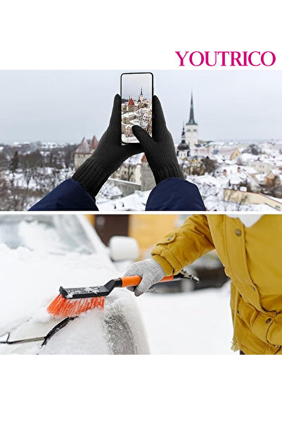 Youtrico Alpaca Wool Touchscreen Gloves - Unisex Winter Warmth