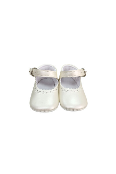 fantasialand Christening boots for girls, HTPF 111, ivory color