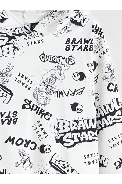 LC Waikiki Lcw Kids Hooded Brawl Stars Printed Boys' Sweatshirt