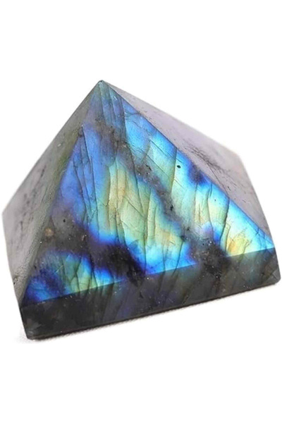 craftmystic Κρυστάλλινη Πυραμίδα Λαμπραδορίτη 6cm - Δείγμα Ορυκτού Στολιδίου ...