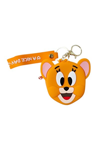 SeaBubbles Tom Jerry Silicone Wallet Keychain Standard Yellow