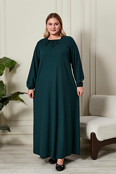 Ferace Women's Plus Size Square Neck Dress