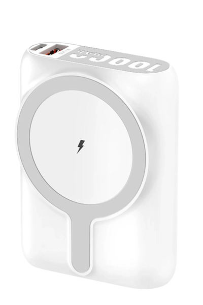 Fuchsia J31 10.000 mAh 20W PD Magsafe Powerbank - Beyaz