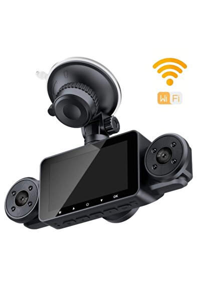 OEM Car Dash Camera EM-S21 4 Lens 360° View Full HD 1080p 3 Inch IPS Screen Night Vision WiFi