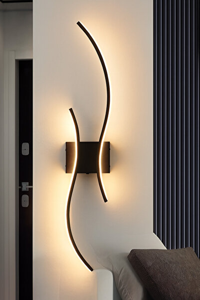 Mikro Aydınlatma Samsung Ledli Dekoratif Duvar Tekli Aplik aydınlatma Otel Salon Yatak Odası siyahkasa günışığı