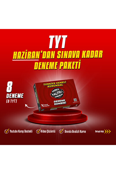 Hangi Kaynak 2026 TYT NİSAN'DAN SINAVA KADAR DENEME PAKETİ