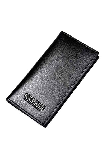 Generic Long Leather Wallet Black