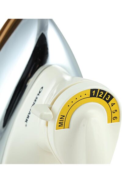 Olsenmark Handheld Dry Iron 1200W OMDI1741 - Non-stick Golden Teflon Soleplate (White/Silver/Gold)