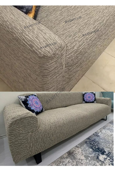 BASHTUGH TİCARET غطاء أريكة عالي الجودة لثلاثة أشخاص، غطاء أريكة قابل للتمدد ...