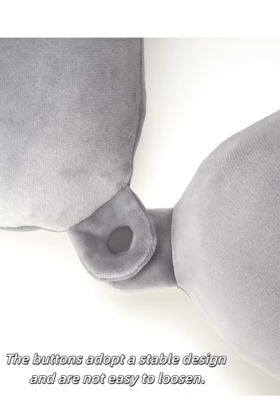 Generic Travel Neck Pillow U-Shaped Memory Foam Pillow for Airplane Train Car Bus 360°Neck Support