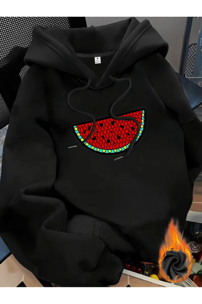 LAVİTTA هودي نسائي من كاربوز ديلي مطبوع