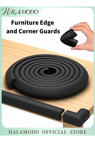 HALAMODO Furniture Edge and Corner Guards Soft Protective Foam Cushion Baby Safety Bumper