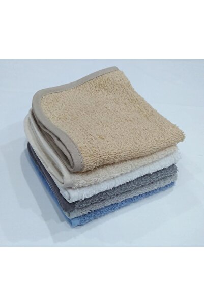 Hotel Linen Klub Luxury Antimicrobial Face Towel Set, 6-piece, Multi-color, 30x30 cm