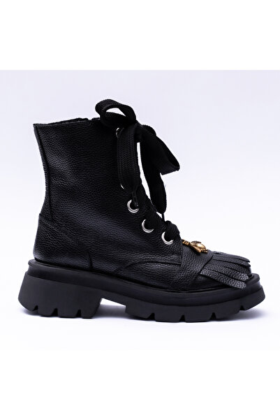 VAGAM Black High-Sole Boots 2078