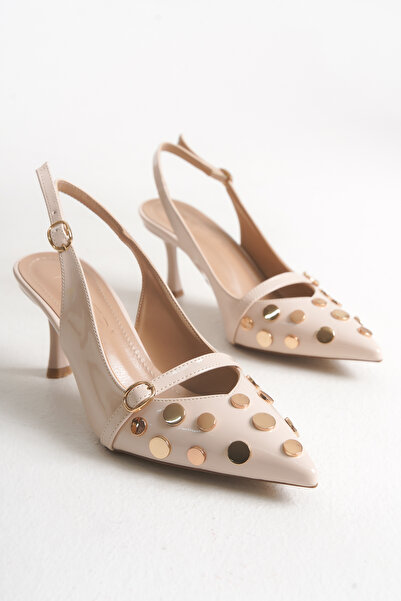 FEMME حذاء Almira نسائي بكعب ستيليتو ومقدمة مدببة وكعب مفتوح