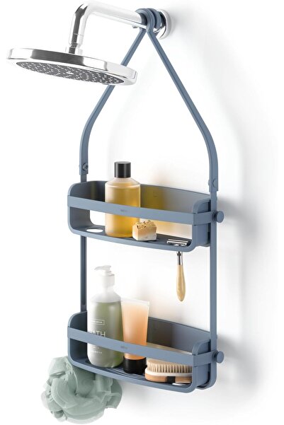 umbra حامل دش معلق مرن، أزرق داكن