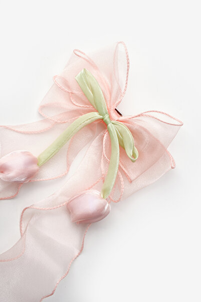 Le Mabelle Powder Tulip Figured Hanging Girl's Automatic Buckle