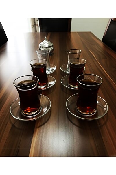 DECOSTYLE Paşabahçe Heybeli Tea Set 12 Pieces