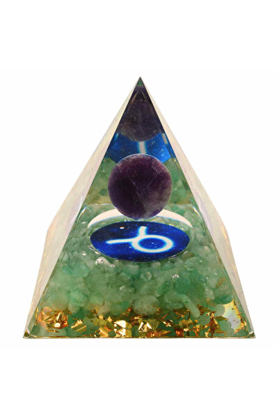 craftmystic Piramidă energetică organică 6 cm cu cristale vindecătoare specif...