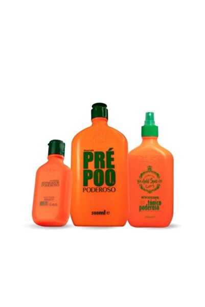 GOOLD SPELL مجموعة العناية بالشعر Gold Spell Poderoso – بري براز 500 مل + تونيكو 250 مل + ريبارادور 60 مل