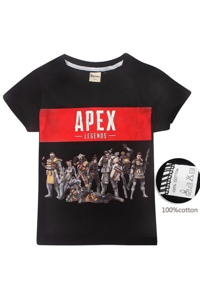 Apex Legends kids T-shirt, Characters, 11-12 years, Black