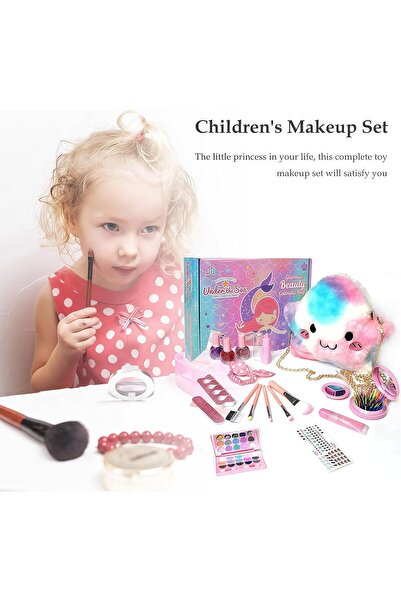 lil munchkins Kids Children's Makeup Set - Girls Makeup Kit (Style B)