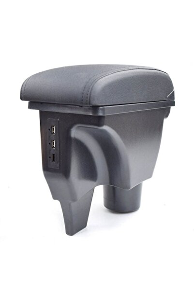AVR Armrest for Toyota Yaris 3 III Non-Facelift (2010-) model 1H, AVR, black, faux leather cover