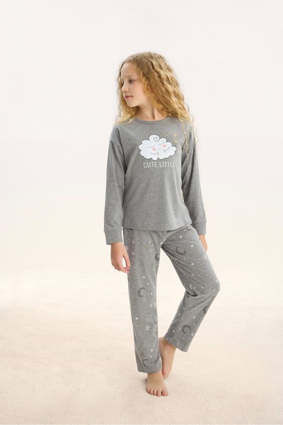 ZEYZEY 8696 Girls' Printed Pajama Set