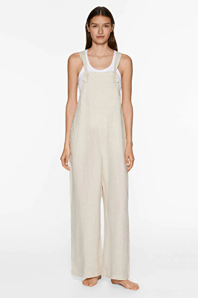 Tam12den Home Linen Women's Strappy Long Jumpsuit