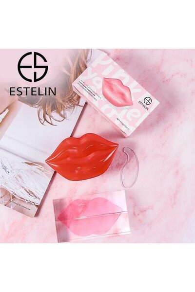 ESTELİN Red Hydrogel Lip Mask – Hydrating & Plumping Lip Treatment