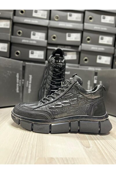 Pierre Cardin 1022503 SİYAH ERKEK DERİ BOT