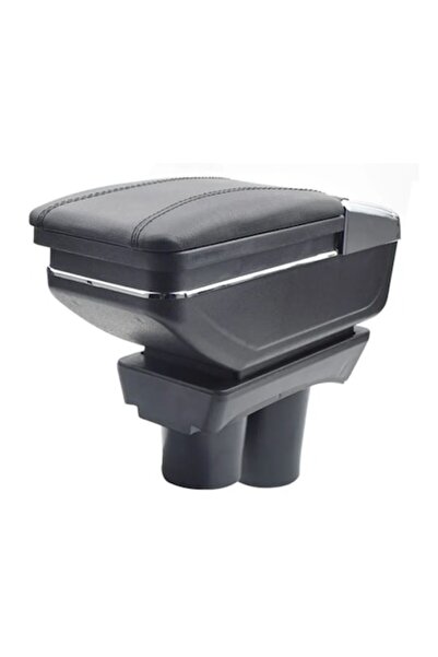 AVR Armrest for Peugeot 301 Non-Facelift (11.2012-2017), model 6H, black, fau...