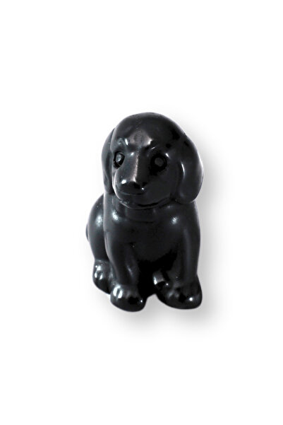 craftmystic Figurină Artisan Cățeluș din Obsidian 30mm